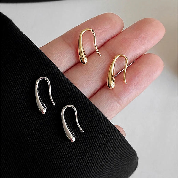 Water Drop Shape Stud Earrings – 925 Sterling Silver