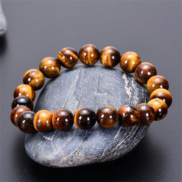 Tiger Eye Energy Bracelet – 4mm to 12mm Natural Stone Beads