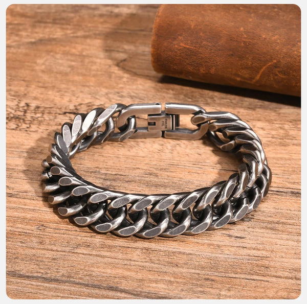 Bold Cuban Chain Bracelet – 8mm/12mm Stainless Steel