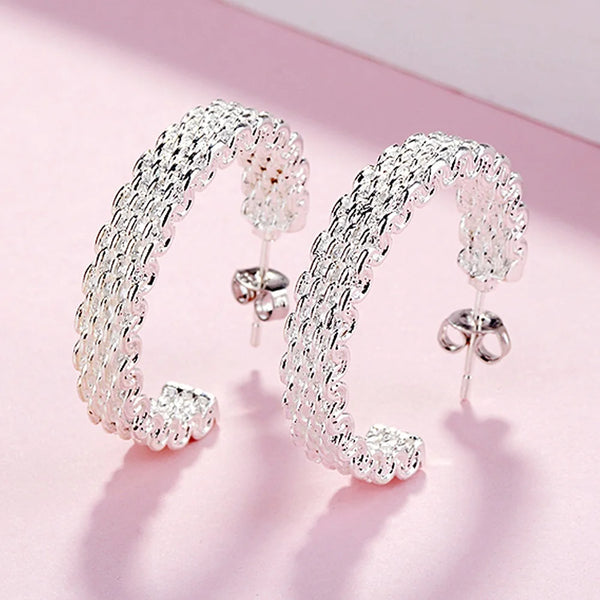 Creative Charm Stud Earrings – 925 Sterling Silver