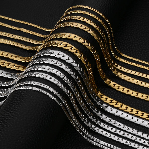 Figaro Chain Necklace – 3MM to 8MM Stainless Steel